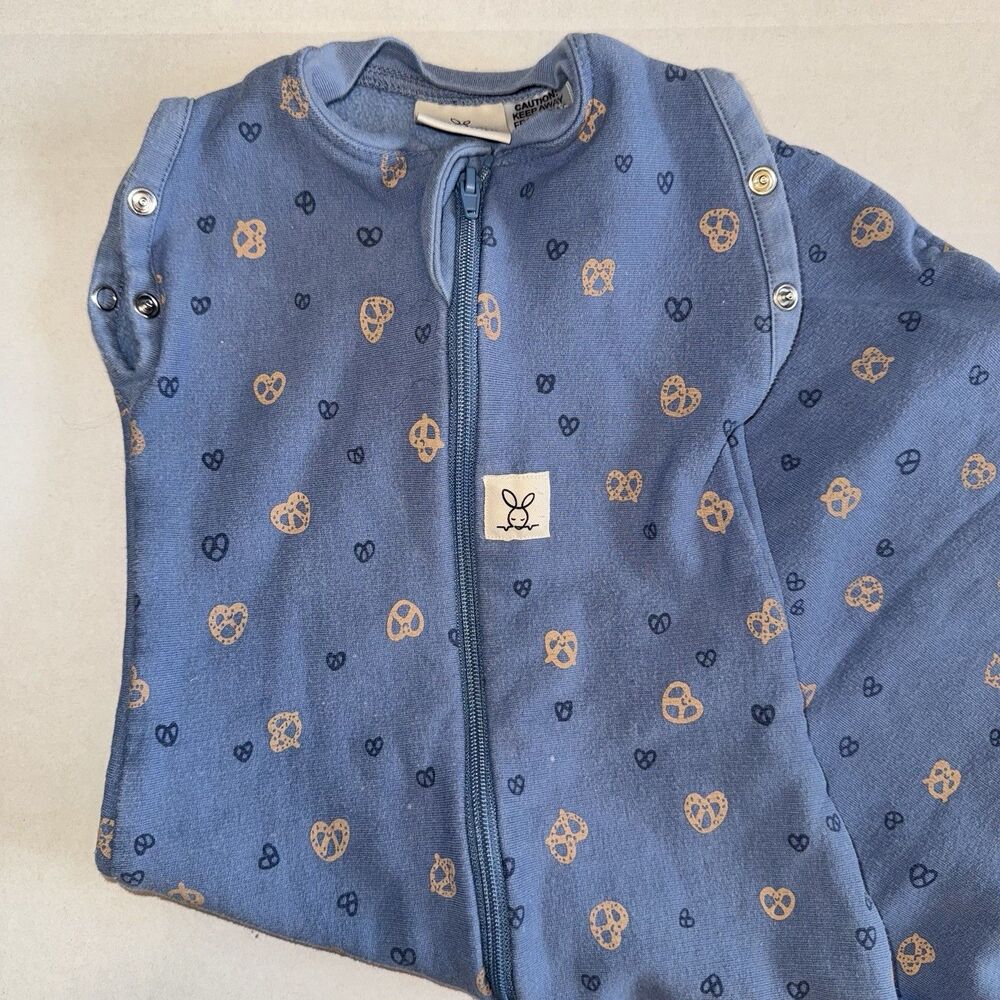 Ergo Pouch Sleep Sac 1.0 TOG 3-6 Months Size 00 Newborn Blue Petit Pretzel - Picture 5 of 11